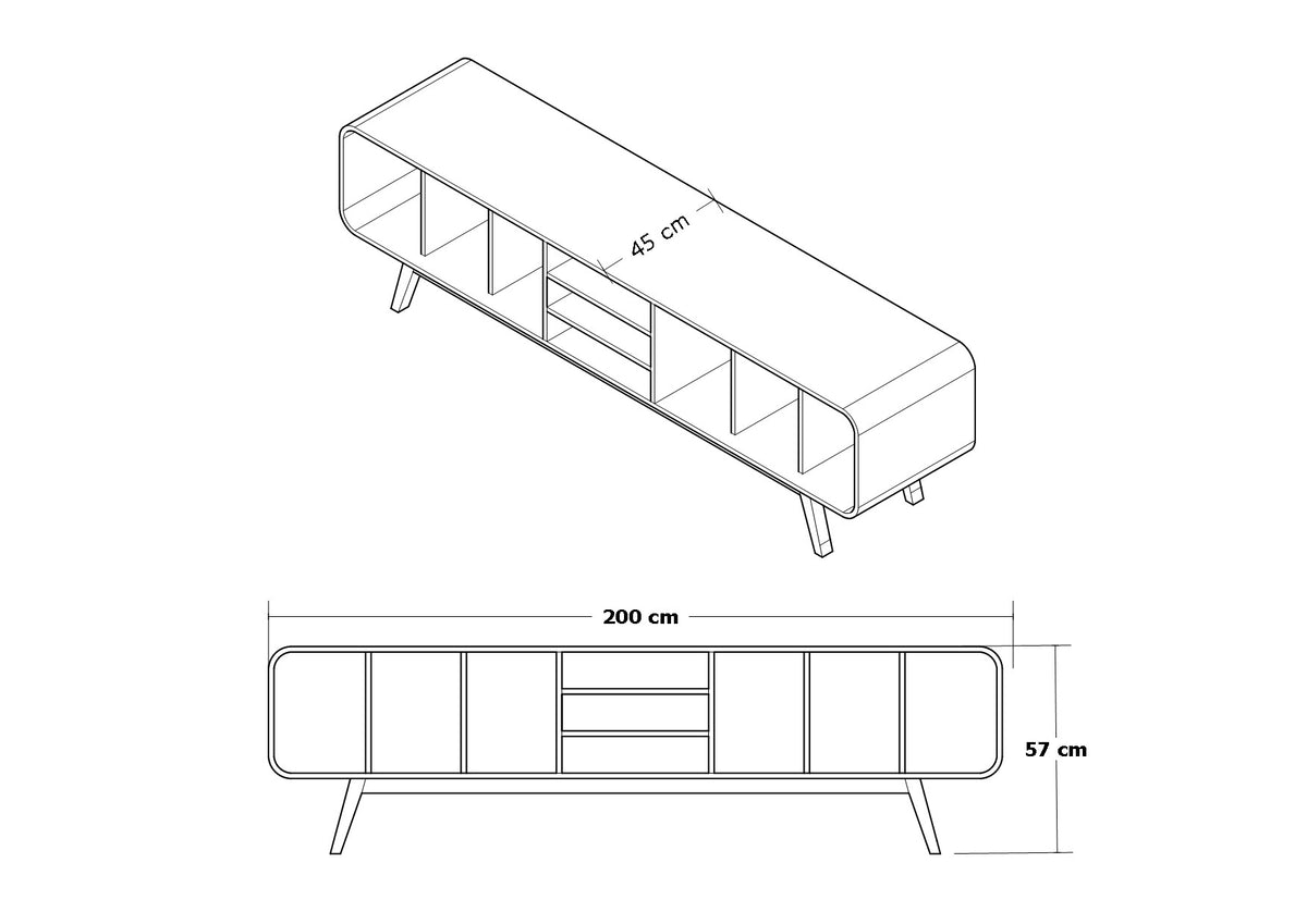 Mueble para tocadiscos Aretha XL